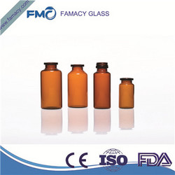 6ml/6R透明/棕色一类硼硅药用管制瓶西林瓶