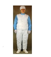 　防靜電潔凈棉衣HX-JF110-B型 (背心+褲子配帽)
