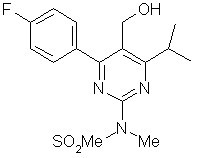4-(4- 氟苯基 )-6- 异丙基 -2-[(N- 甲基 -N- 甲磺酰胺基 )]- 嘧啶 -5- 甲醇