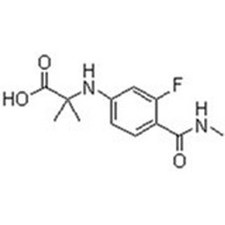 N-[3-氟-4-[(甲基氨基)羰基]苯基]-2-甲基丙氨酸