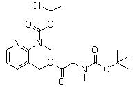 N-Methyl-N-(3-[((N-tert-butoxycarbonyl-N-methylamino)acetoxy)methyl]pyridin-2-yl)carbamic acid   1-c