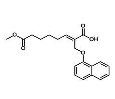 (E)-8-methoxy-2-((naphthalen-1-yloxy)methyl)-8-oxooct-2-enoic acid
