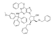 (2R,3S,5S)-3-(Benzyloxy)-5-[2-[[(4-methoxyphenyl) diphenylmethyl]amino]-6-(phenylmethoxy)-9H-purin-9