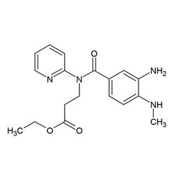 N-[4-甲胺基-3-氨基苯酰基]N-2-吡啶基-b-丙氨酸乙酯