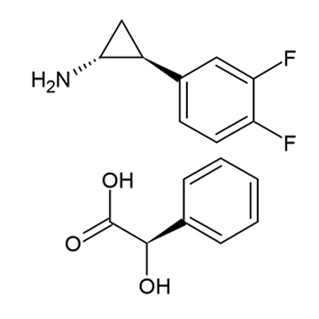 (1R,2S)-2-(3,4-二氟苯基)環(huán)丙胺 (R)-扁桃酸鹽