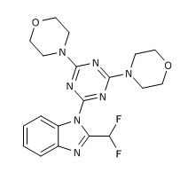4,4'-(6-(2-(Difluoromethyl)-1H-benzo[d]imidazol-1-yl)-1,3,5-triazin-2,4-diyl)dimorpholine