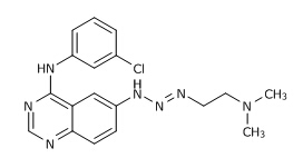 N-(3-Chlorophenyl)-6-[3-[2-(dimethylamino)ethyl]-2-triazenyl]quinazolin-4-amine