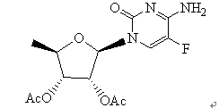 2',3'-二- O-乙酰基-5'-脱氧-5-氟胞苷