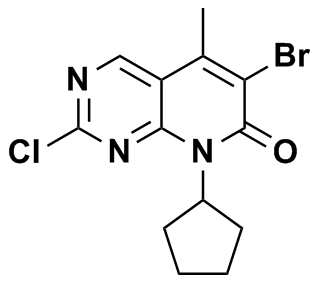 6-bromo-2-chloro-8-cyclopentyl-5-methylpyrido[2,3-d]pyrimidin-7(8H)-one