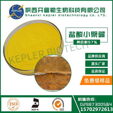 医药级 盐酸小檗碱 / 黄连素 工厂现货 1公斤包邮