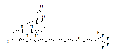 (7ALPHA,17BETA)-17-(乙酰氧基)-7-[9-[(4,4,5,5,5-五氟戊基)硫代]壬基]雌甾-4-烯-3-酮