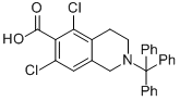 5,7-dichloro-2-trityl-1,2,3,4-tetrahydroisoquinoline-6-carboxylic acid