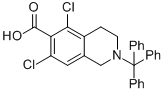 5,7-dichloro-2-trityl-1,2,3,4-tetrahydroisoquinoline-6-carboxylic acid