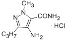 4-amino-1-methyl-3-n-propylpyrazole-5-carboxamide hydrochloride