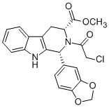 methyl (1R,3R)-1-(3,4-methylenedioxyphenyl)-2-chloroacetyl-2,3,4,9-tetrahydro-9H-pyrido[3,4-b]indol-