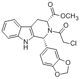 methyl (1R,3R)-1-(3,4-methylenedioxyphenyl)-2-chloroacetyl-2,3,4,9-tetrahydro-9H-pyrido[3,4-b]indol-