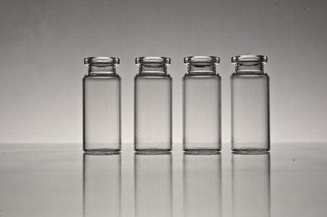 tubular injection vial