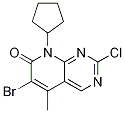 6-溴-2-氯-8-环戊基-5-甲基-8H-吡啶并[2,3-D]嘧啶基-7-酮