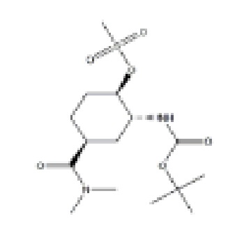 Carbamic acid, N-[(1R,2R,5S)-5-[(dimethylamino)carbonyl]-2-[(methylsulfonyl)oxy]cyclohexyl]-, 1,1-di