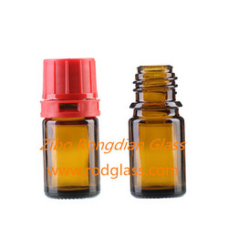 5ml amber chemical reagent glass bottle for liquid reagent