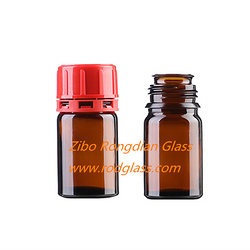 30ml amber reagent bottle,wide mouth for solid chemical reagent