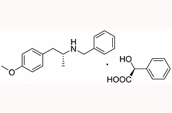 R-(N-苯甲基-2-氨基)-1-(4-甲氧基苯基)丙烷(S)-苦杏仁酸盐