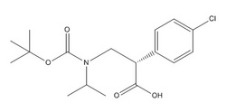 (S)-3-（(叔丁氧碳基）异丙基氨基）-2-（4-氯苯基）丙酸）