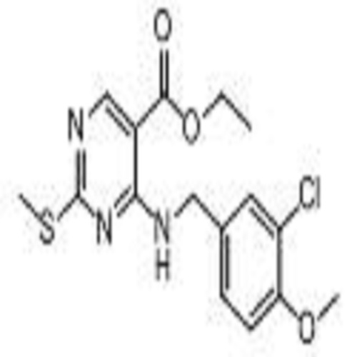 4-[[(3-氯-4-甲氧基苯基)甲基]氨基]-2-甲硫基-5-嘧啶羧酸乙酯