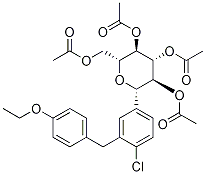 (1S)-1,5-脱水-1-C-[4-氯-3-[(4-乙氧基苯基)甲基]苯基]-D-山梨醇四乙酸酯 