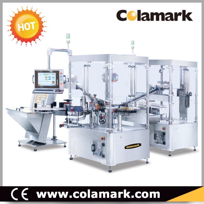Colamark A33 预充针管高速扭杆智能贴标系统