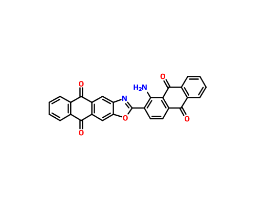     2-(1-amino-9,10-dioxoanthracen-2-yl)naphtho[2,3-f][1,3]benzoxazole-5,10-dione