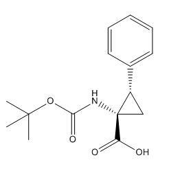 (1S,2S)-N-BOC-1-氨基-2-苯基环丙羧酸