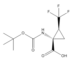 （1S，2S）-1 - {[（叔丁氧基）羰基]氨基} -2-（三氟甲基）环丙烷-1-羧酸