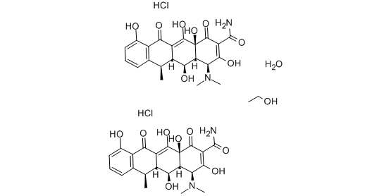 DOXYCYCLINE HCL（盐酸强力霉素(盐酸多西环素））
