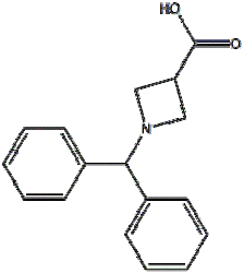 1-二苯甲基氮杂环丁烷-3-甲酸