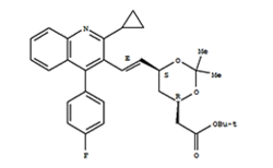 (3R,5S,6E)-7-[2- 环丙基-4-(4- 氟苯基)-3- 喹啉- 基]-2,2- 二甲基-1,3- 二氧六环-6- 庚烯酸叔丁酯-