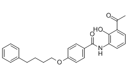 3-[4-(4-苯基丁氧基)苯甲酰基氨基]-2-羟基苯乙酮