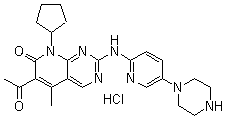 6-乙酰基-8-环戊基-5-甲基-2-[[5-(1-哌嗪基)-2-吡啶基]氨基]吡啶并[2,3-d]嘧啶-7(8H)-酮盐酸盐
