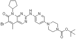 4-[6-[(6-溴-8-环戊基-7,8-二氢-5-甲基-7-氧代吡啶并[2,3-d]嘧啶-2-基)氨基]-3-吡啶基]-1-哌嗪羧酸叔丁酯
