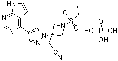 [1-(乙基磺?；?-3-[4-(7H-吡咯并[2,3-d]嘧啶-4-基)-1H-吡唑-1-基]氮雜環(huán)丁烷-3-基]乙腈磷酸鹽