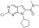 2-氯-7-环戊基-N,N-二甲基-7H-吡咯并[2,3-d]嘧啶-6-甲酰胺