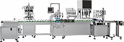 ZHSR-4C四头水乳灌装旋盖生产线