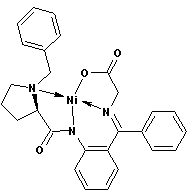 	 (R)-(O-(N-苄基脯氨基酸)氨基)(苯基) 亚甲基亚氨基乙酸酯-N,N,N-镍(II)