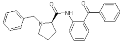 (2R)-N-(2-苯甲酰苯基)-1-苄基-2-吡咯烷甲酰胺
