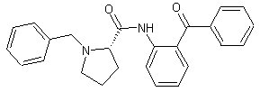 (2S)-N-(2-苯甲酰苯基)-1-芐基-2-吡咯烷甲酰胺