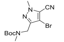 tert-butyl ((4-bromo-5-cyano-1-methyl-1H-pyrazol-3-yl)methyl)(methyl)carbamate