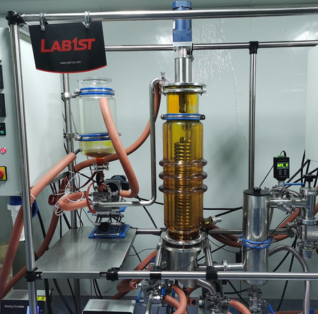 Hybrid Wiped Film Molecular Distillation Unit 混合分子蒸馏仪器