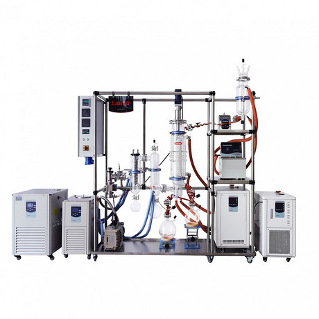 Glass Wiped Film Molecular Distillation Unit 玻璃分子蒸馏套装