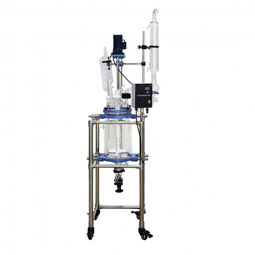 Jacketed Glass Reactor For Decarb and Crystallization 夹套玻璃反应釜