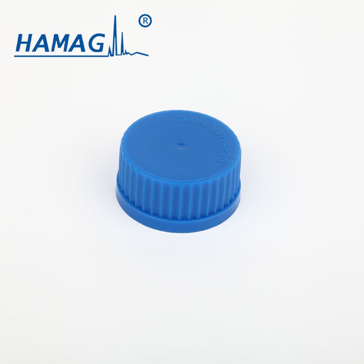 哈邁流動相瓶實心蓋GL45藍色開口實心旋蓋 